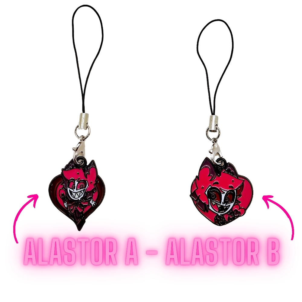 Hazbin Hotel Phone Charms! Choose your Character! Alastor Angel Dust Husk etc - Picture 3 of 11